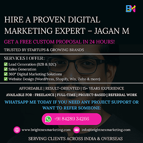 Freelance Digital Marketing Expert